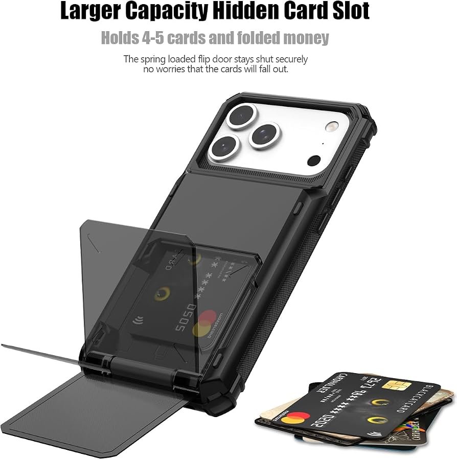 Magnetic Flip Card Holder Case