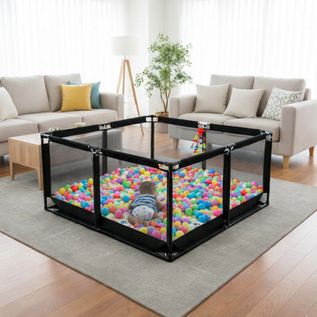 large baby playpen and safety fence